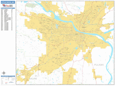 Little Rock Digital Map Basic Style